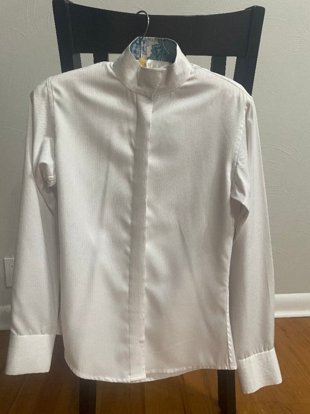 NEW Equestrian Show Shirt with Blue Paisley Lining